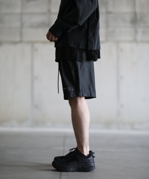 ATTACHMENT（アタッチメント）の「RE BRIGHT JERSEY EASY SHORTS（その他パンツ・メンズ・ブラック/ダークグリーン・1/2/3）」の3枚目の写真