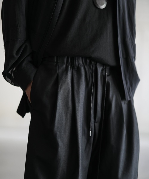 ATTACHMENT（アタッチメント）の「RE BRIGHT JERSEY EASY SHORTS（その他パンツ・メンズ・ブラック/ダークグリーン・1/2/3）」の5枚目の写真