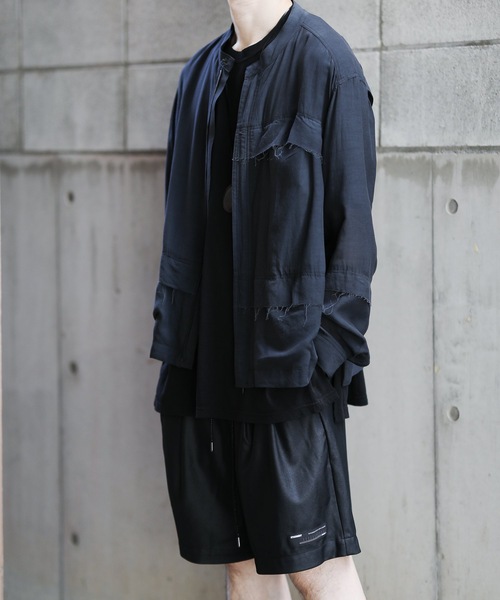 ATTACHMENT（アタッチメント）の「RE BRIGHT JERSEY EASY SHORTS（その他パンツ・メンズ・ブラック/ダークグリーン・1/2/3）」の6枚目の写真