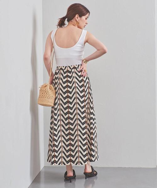 UNITED ARROWS（ユナイテッドアローズ）の「UWSC C リブ ブラ タンクトップ◆（タンクトップ・レディース・ホワイト/ブラック/ベージュ・FREE）」の6枚目の写真