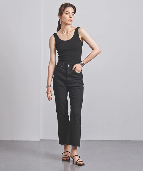 UNITED ARROWS（ユナイテッドアローズ）の「UWSC C リブ ブラ タンクトップ◆（タンクトップ・レディース・ホワイト/ブラック/ベージュ・FREE）」の8枚目の写真