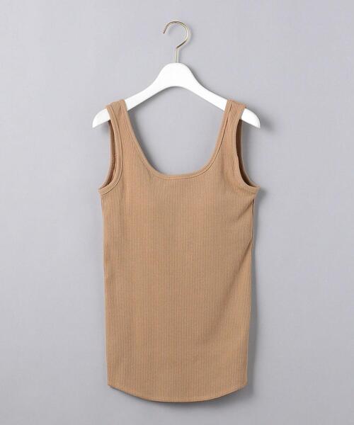 UNITED ARROWS（ユナイテッドアローズ）の「UWSC C リブ ブラ タンクトップ◆（タンクトップ・レディース・ホワイト/ブラック/ベージュ・FREE）」の11枚目の写真