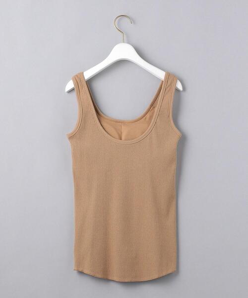 UNITED ARROWS（ユナイテッドアローズ）の「UWSC C リブ ブラ タンクトップ◆（タンクトップ・レディース・ホワイト/ブラック/ベージュ・FREE）」の12枚目の写真