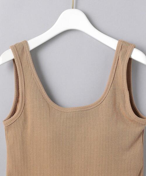 UNITED ARROWS（ユナイテッドアローズ）の「UWSC C リブ ブラ タンクトップ◆（タンクトップ・レディース・ホワイト/ブラック/ベージュ・FREE）」の13枚目の写真