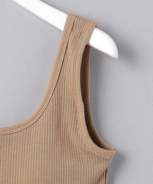 UNITED ARROWS（ユナイテッドアローズ）の「UWSC C リブ ブラ タンクトップ◆（タンクトップ・レディース・ホワイト/ブラック/ベージュ・FREE）」の14枚目の写真