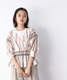 JEANASIS | シャーリングカシュクールブラウス/951583(シャツ/ブラウス)
