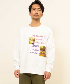 ロングスリーブプリントTシャツ(WE ALL)