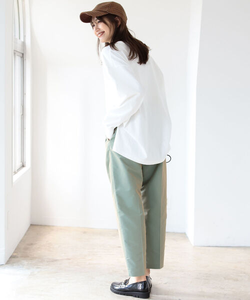 B:MING by BEAMS（ビーミングバイビームス）の「B:MING by BEAMS / USAコットン ビッグ Tシャツ 21AW-R（Tシャツ/カットソー・レディース・ライトグレー/ブラック/オフホワイト/ベージュ系・ONE SIZE）」の10枚目の写真