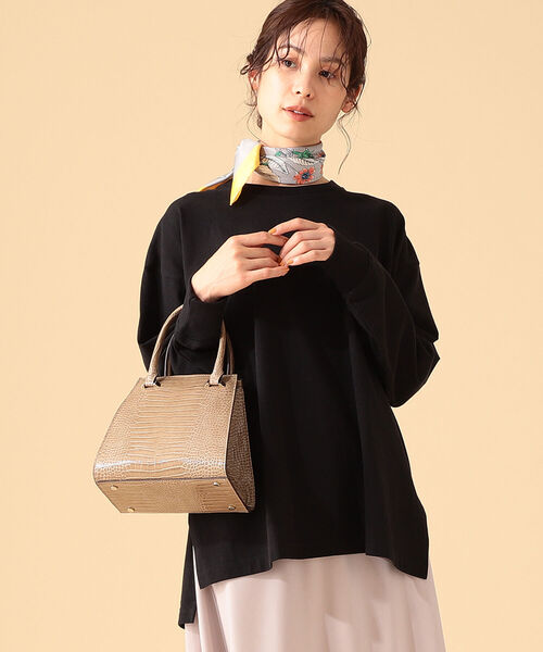 B:MING by BEAMS（ビーミングバイビームス）の「B:MING by BEAMS / USAコットン ビッグ Tシャツ 21AW-R（Tシャツ/カットソー・レディース・ライトグレー/ブラック/オフホワイト/ベージュ系・ONE SIZE）」の14枚目の写真