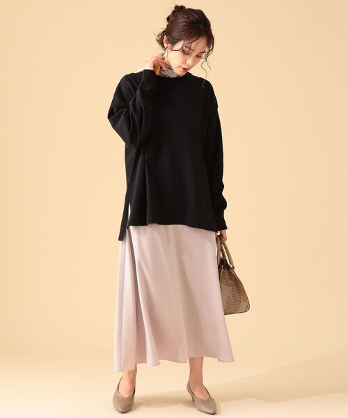 B:MING by BEAMS（ビーミングバイビームス）の「B:MING by BEAMS / USAコットン ビッグ Tシャツ 21AW-R（Tシャツ/カットソー・レディース・ライトグレー/ブラック/オフホワイト/ベージュ系・ONE SIZE）」の15枚目の写真