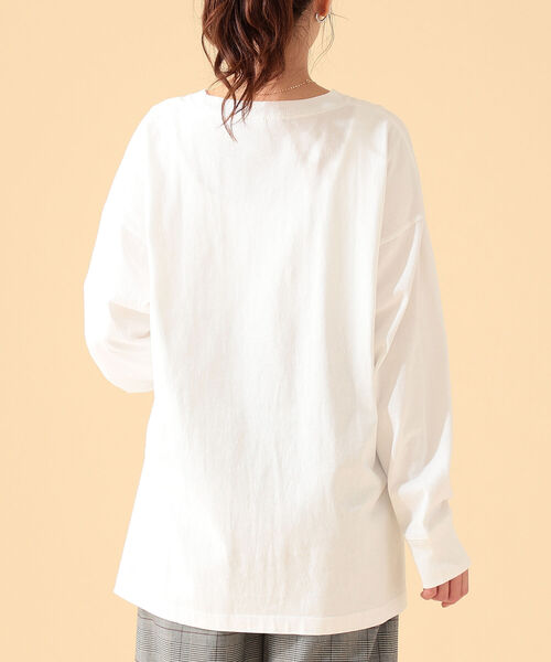 B:MING by BEAMS（ビーミングバイビームス）の「B:MING by BEAMS / USAコットン ビッグ Tシャツ 21AW-R（Tシャツ/カットソー・レディース・ライトグレー/ブラック/オフホワイト/ベージュ系・ONE SIZE）」の19枚目の写真