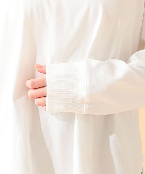 B:MING by BEAMS（ビーミングバイビームス）の「B:MING by BEAMS / USAコットン ビッグ Tシャツ 21AW-R（Tシャツ/カットソー・レディース・ライトグレー/ブラック/オフホワイト/ベージュ系・ONE SIZE）」の21枚目の写真