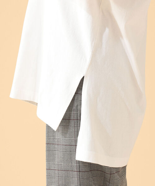 B:MING by BEAMS（ビーミングバイビームス）の「B:MING by BEAMS / USAコットン ビッグ Tシャツ 21AW-R（Tシャツ/カットソー・レディース・ライトグレー/ブラック/オフホワイト/ベージュ系・ONE SIZE）」の22枚目の写真