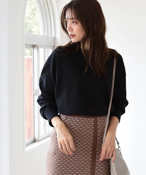 B:MING by BEAMS（ビーミングバイビームス）の「B:MING by BEAMS / USAコットン ビッグ Tシャツ 21AW-R（Tシャツ/カットソー・レディース・ライトグレー/ブラック/オフホワイト/ベージュ系・ONE SIZE）」の3枚目の写真