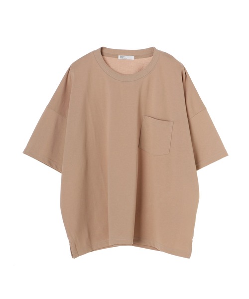 CRAFT STANDARD BOUTIQUE（クラフトスタンダードブティック）の「プレーティング半袖プルオーバー　＊【汗ジミ防止】【吸水速乾】 【UV CUT】（Tシャツ/カットソー・レディース・ブラック/ベージュ/ブラウン/オフホワイト/ミント・FREE）」の21枚目の写真