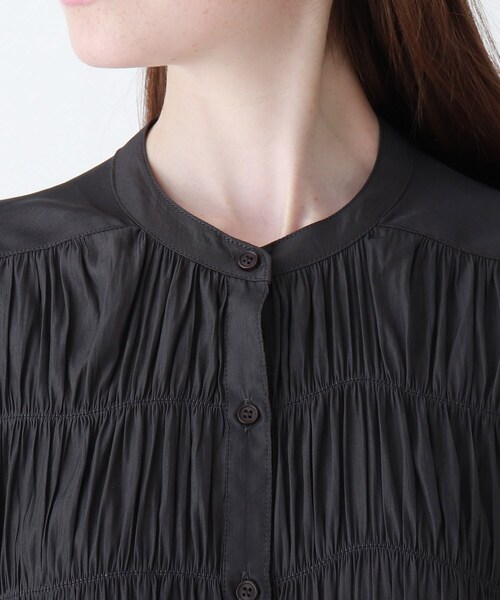 DRESKIP（ドレスキップ）の「◆サテンギャザ－ロングワンピース（ワンピース・レディース・オフホワイト/グレー系その他/ブラウン系その他/オレンジ・02/03）」の14枚目の写真