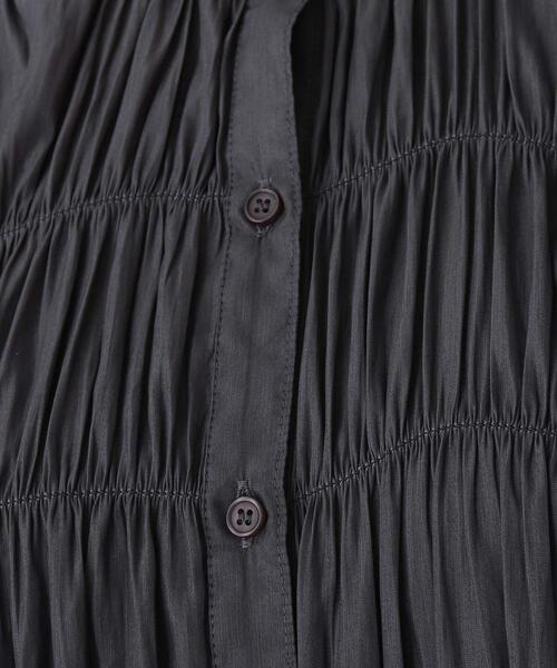 DRESKIP（ドレスキップ）の「◆サテンギャザ－ロングワンピース（ワンピース・レディース・オフホワイト/グレー系その他/ブラウン系その他/オレンジ・02/03）」の17枚目の写真