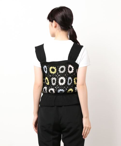 Hamble by Par Avion（ハンブルバイパラビオン）の「かぎ針ビスチェ（その他トップス・レディース・ブラック/アイボリー・ONESIZE）」の8枚目の写真