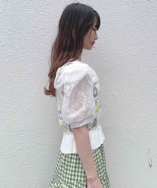 Hamble by Par Avion（ハンブルバイパラビオン）の「かぎ針ビスチェ（その他トップス・レディース・ブラック/アイボリー・ONESIZE）」の10枚目の写真