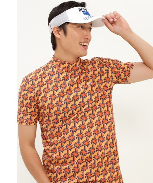 Pearly Gates ベア カノコ 半袖 ハイネック カットソー パームツリー柄 Tシャツ カットソー Pearly Gates パーリーゲイツ のファッション通販 Zozotown