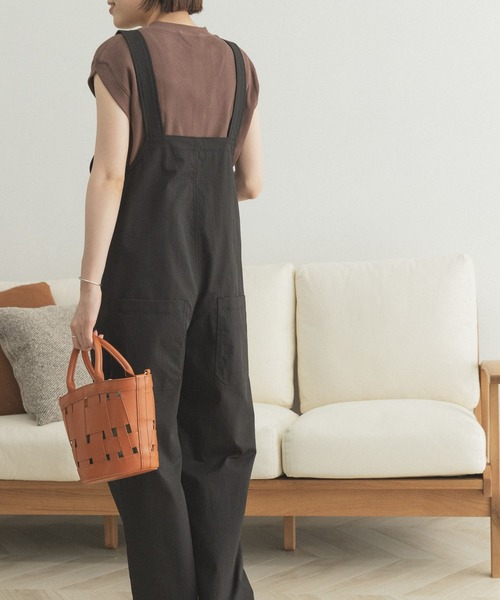 FORK&SPOON（フォークアンドスプーン）の「FORK&SPOON　タスランストレッチオーバーオール（サロペット/オーバーオール・レディース・ブラック/ブラウン・ONE）」の16枚目の写真
