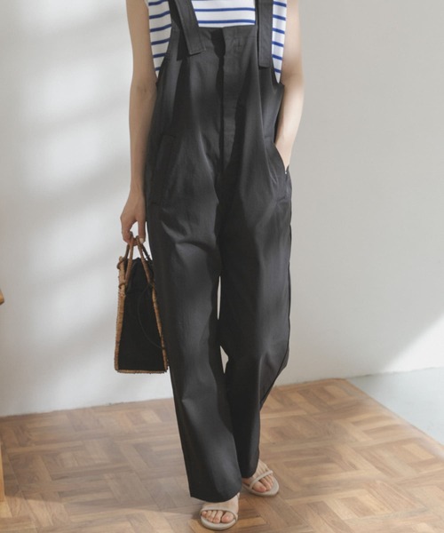 FORK&SPOON（フォークアンドスプーン）の「FORK&SPOON　タスランストレッチオーバーオール（サロペット/オーバーオール・レディース・ブラック/ブラウン・ONE）」の12枚目の写真