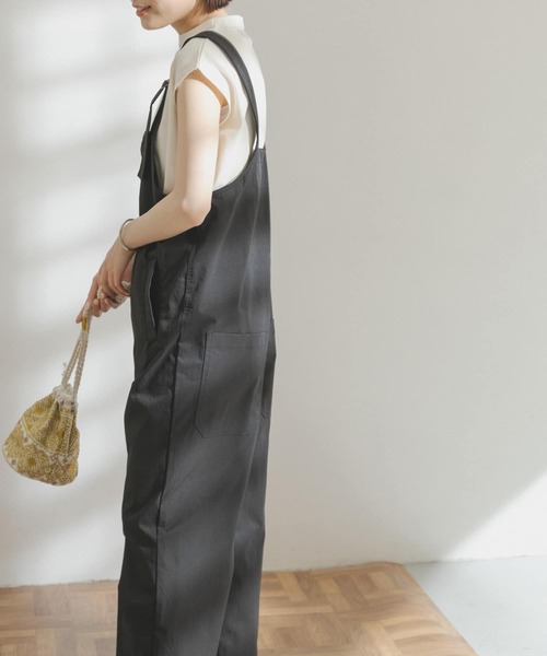 FORK&SPOON（フォークアンドスプーン）の「FORK&SPOON　タスランストレッチオーバーオール（サロペット/オーバーオール・レディース・ブラック/ブラウン・ONE）」の22枚目の写真