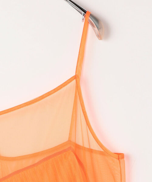 Rie Miller（リエミラー）の「プリーツチュールキャミワンピース（ワンピース・レディース・オレンジ/ブラック・38）」の12枚目の写真