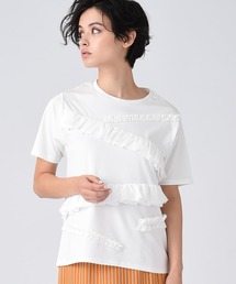 デザインフリルTシャツ