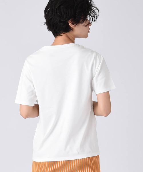 RAW FUDGE(ローファッジ)の「デザインフリルTシャツ(Tシャツ/カットソー・レディース・ホワイト/ブラック/オフホワイト・M)」の16枚目の写真