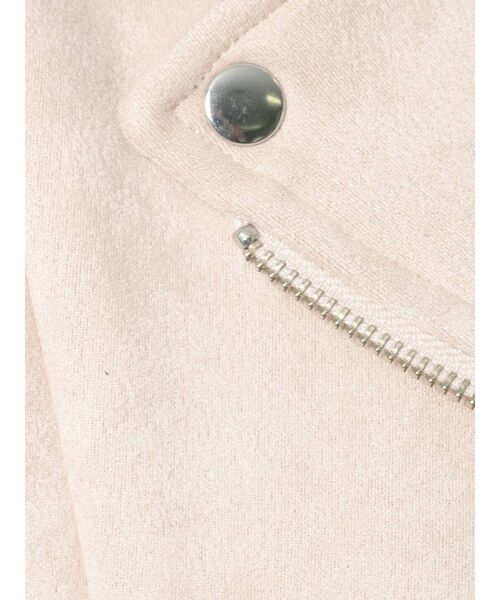 MERCURYDUO(マーキュリーデュオ)の「フェイクスエードライダースジャケット(テーラードジャケット・レディース・ブラウン/アイボリー・FREE)」の20枚目の写真