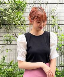 MAJESTIC LEGON | くしゅくしゅスリーブトップス(Tシャツ/カットソー)