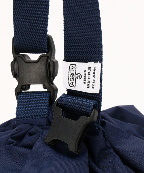 AS2OV（アッソブ）の「AS2OV/アッソブ VIROBLOCK RECYCLED NYLON 70D RIP ECO BAG（ハンドバッグ・メンズ・ブラック/ベージュ/ネイビー/グレー/レッド/オリーブ/オレンジ・ONE SIZE）」の12枚目の写真