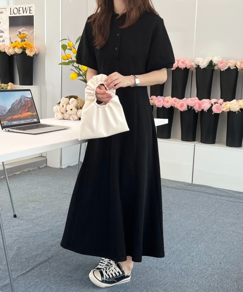 さらに×２　値下！　UNITED TOKYO パフスリーブロングワンピース さらに×2 値下！ UNITED TOKYO パフスリーブロングワンピース
