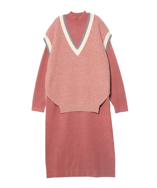 PAMEO POSE（パメオポーズ）の「Multi 2way Knit Dress（ワンピース・レディース・ブラック/ピンク/ブルー・FREE）」の6枚目の写真