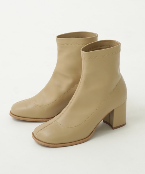 RAY CASSIN（レイカズン）の「ストレッチオブリークブーツ（ブーツ・レディース・ブラック/ベージュ/ブラウン/キナリ・SMALL/MEDIUM/LARGE）」の8枚目の写真