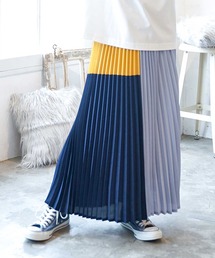 MILKFED. | COLORBLOCK PLEATED SKIRT(スカート)