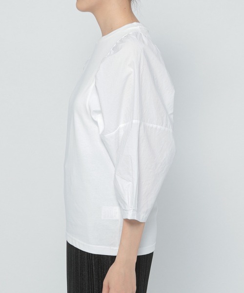 LOWRYS FARM（ローリーズファーム）の「フハクボリュームスリーブ６Ｓ　219200（Tシャツ/カットソー・レディース・ホワイト/ブラック/カーキ・FREE）」の14枚目の写真
