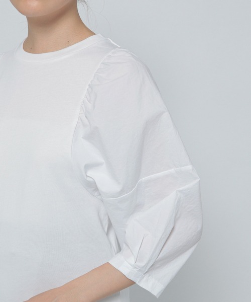 LOWRYS FARM（ローリーズファーム）の「フハクボリュームスリーブ６Ｓ　219200（Tシャツ/カットソー・レディース・ホワイト/ブラック/カーキ・FREE）」の11枚目の写真