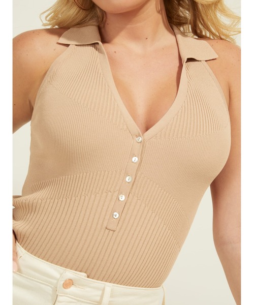 Guess(ゲス)の「Eden Sweater Tank(その他トップス・レディース・ライトブラウン/ピンク・MEDIUM/X-SMALL/SMALL)」の6枚目の写真