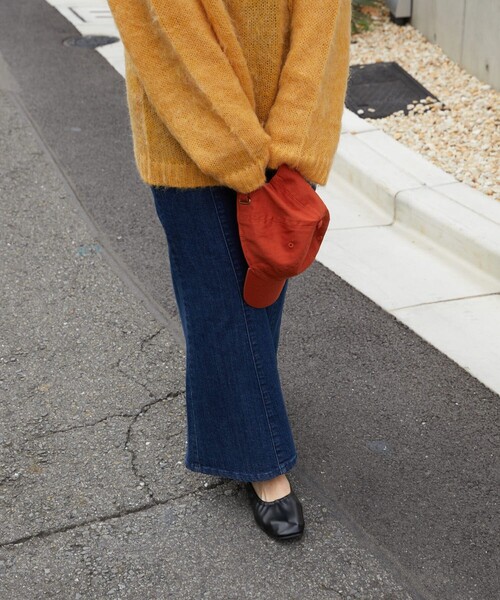 FREAK'S STORE（フリークスストア）の「▽【WEB限定】スクエアトゥギャザーバレエシューズ（バレエシューズ・レディース・ブラック/ダークブラウン/ナチュラル・23.5cm/24.0cm/25.0cm/22.5cm/24.5cm/23.0cm）」の6枚目の写真