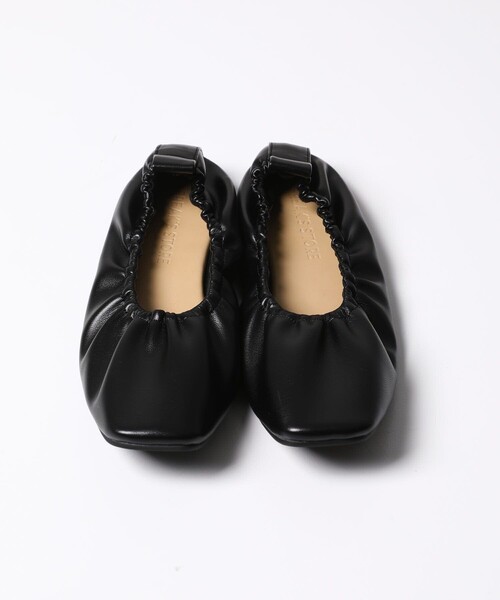 FREAK'S STORE（フリークスストア）の「▽【WEB限定】スクエアトゥギャザーバレエシューズ（バレエシューズ・レディース・ブラック/ダークブラウン/ナチュラル・23.5cm/24.0cm/25.0cm/22.5cm/24.5cm/23.0cm）」の8枚目の写真