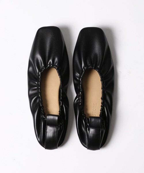 FREAK'S STORE（フリークスストア）の「▽【WEB限定】スクエアトゥギャザーバレエシューズ（バレエシューズ・レディース・ブラック/ダークブラウン/ナチュラル・23.5cm/24.0cm/25.0cm/22.5cm/24.5cm/23.0cm）」の13枚目の写真