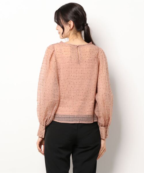 archives（アルシーヴ）の「シアードットパワショルブラウス（シャツ/ブラウス・レディース・ピンクベージュ/ミント/オフホワイト・MEDIUM）」の16枚目の写真