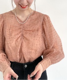 シアードットパワショルブラウス