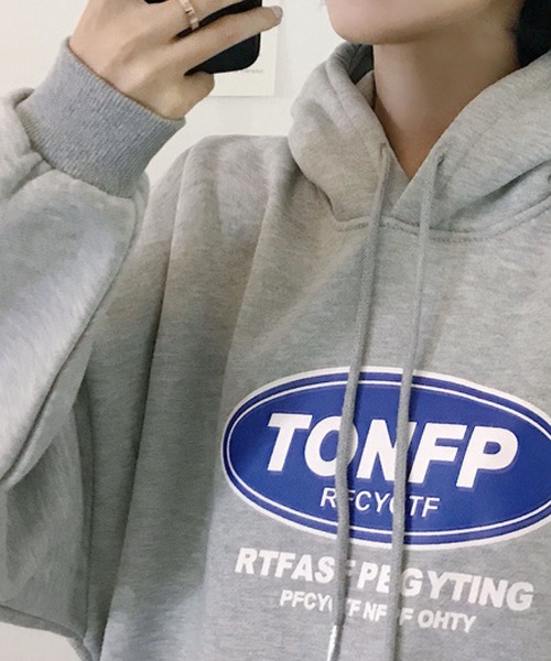meJane(ミージェーン)の「TONFPサークルロゴプルパーカー(パーカー・レディース・ブラック/グレー・FREE)」の4枚目の写真