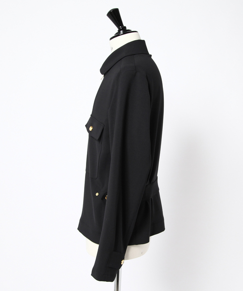 DESIGNWORKS(デザインワークス)の「2WAY ギャバイタリア軍 ジャケット(ブルゾン・メンズ・ブラック・48/46/44)」の16枚目の写真