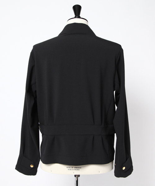 DESIGNWORKS(デザインワークス)の「2WAY ギャバイタリア軍 ジャケット(ブルゾン・メンズ・ブラック・48/46/44)」の15枚目の写真