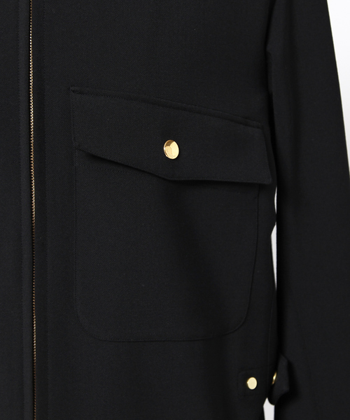 DESIGNWORKS(デザインワークス)の「2WAY ギャバイタリア軍 ジャケット(ブルゾン・メンズ・ブラック・48/46/44)」の13枚目の写真