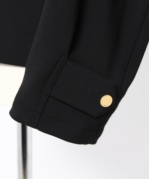 DESIGNWORKS(デザインワークス)の「2WAY ギャバイタリア軍 ジャケット(ブルゾン・メンズ・ブラック・48/46/44)」の10枚目の写真